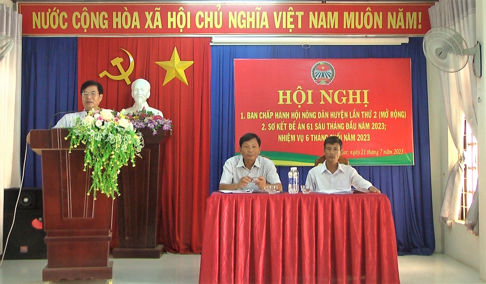 Hội nghị Sơ kết tình hình thực hiện  công tác hội  và phong trào nông dân 6 tháng đầu năm; triển khai nhiệm vụ 6 tháng cuối năm 2023